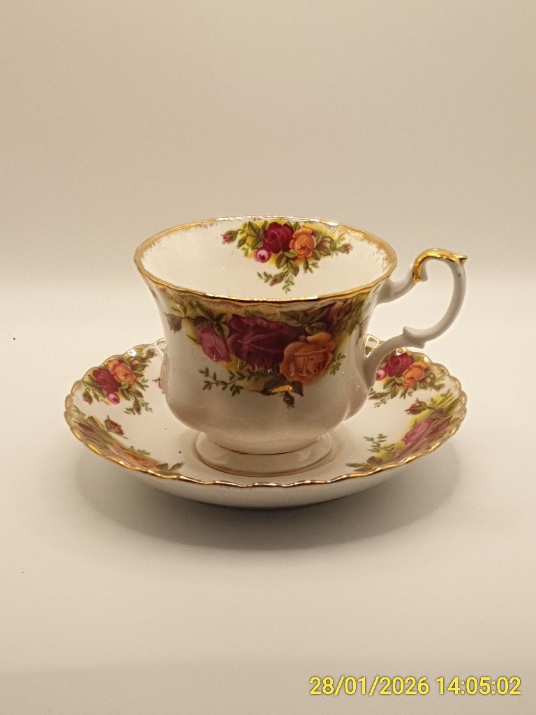 Royal Albert Old Country Roses Kop en Schotel (heren), Ophalen of Verzenden