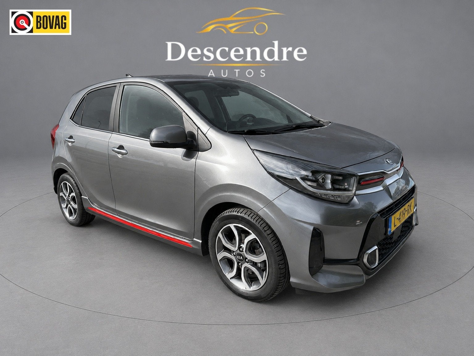 Kia Picanto 1.0 DPi GT-Line garantie kia 2028 (bj 2021), Auto's, Voorwielaandrijving, Dealer onderhouden, Gebruikt, 4 stoelen