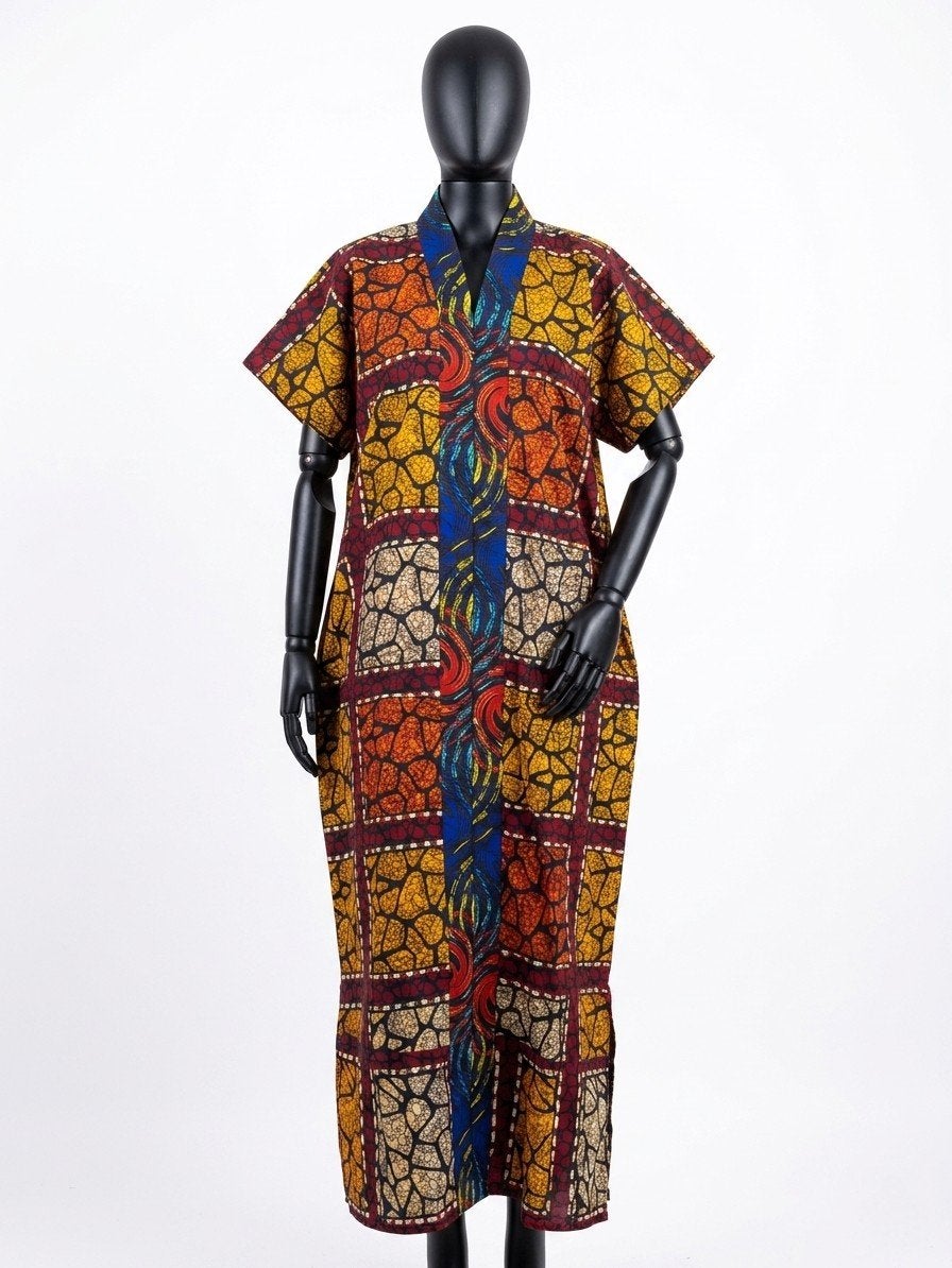 Afrikaanse jurk, Kleding | Dames, Ophalen of Verzenden, Nieuw, Maat 46/48 (XL) of groter, Onder de knie