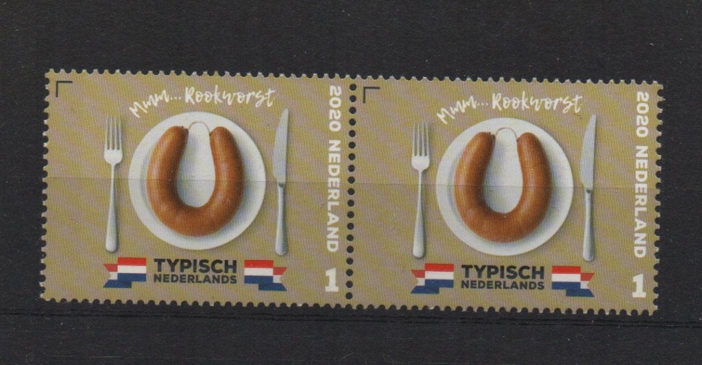 NVPH 3822 Postfris Duo horizontaal Rookworst 2020, Ophalen of Verzenden, Na 1940, Postfris