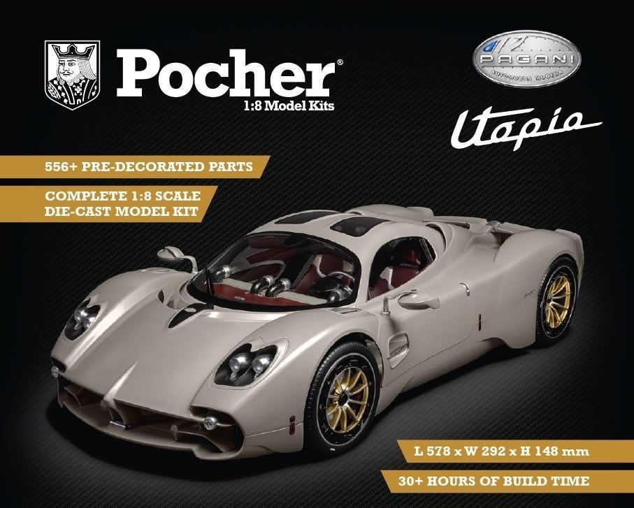 Pocher 1:8 Pagani Utopia Coupé, Overige merken, -, Groter dan 1:32, Nieuw