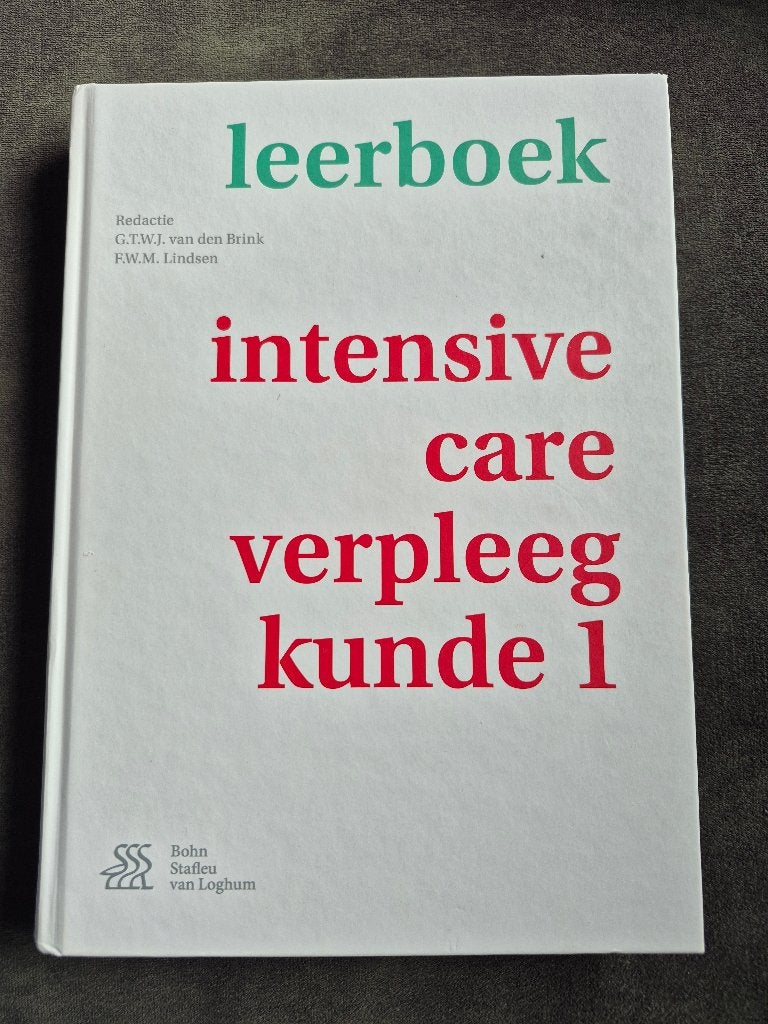 Leerboek Intensive Care verpleegkunde 1, Verzenden, Diverse auteurs, HBO, Zo goed als nieuw