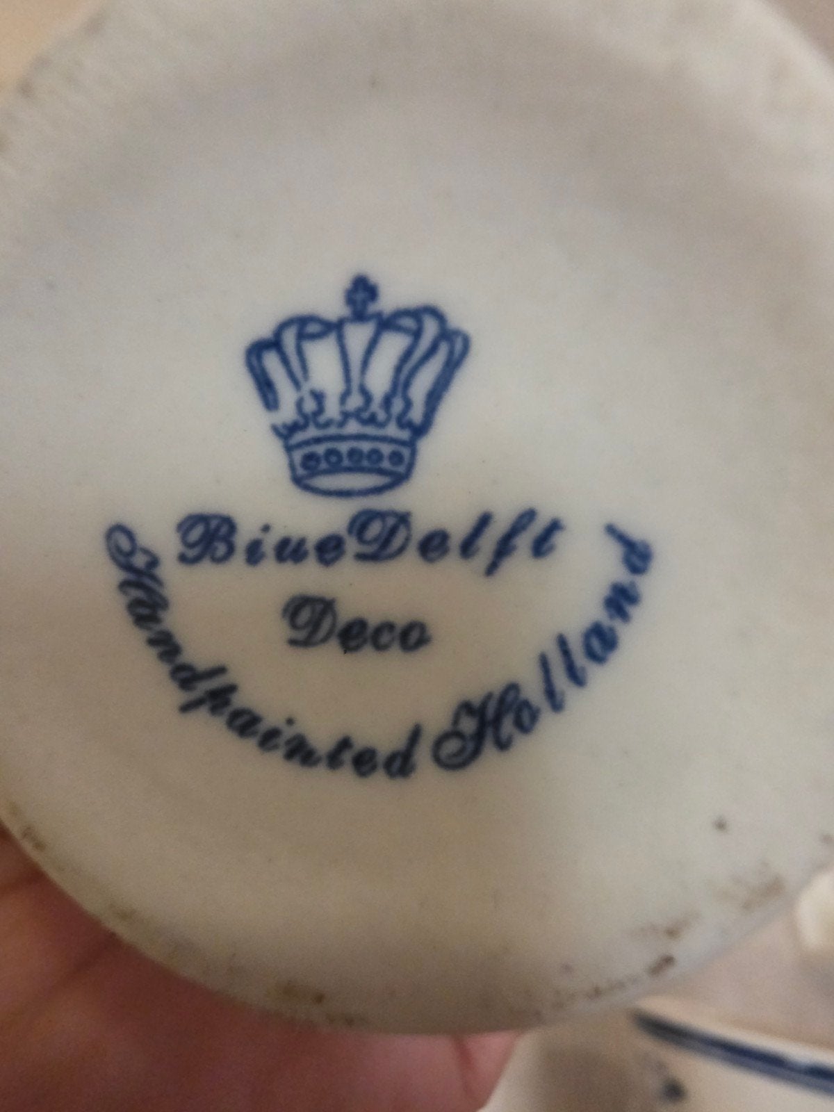 Set van 2 handgeschilderde Blue Delft Deco vazen, Ophalen of Verzenden