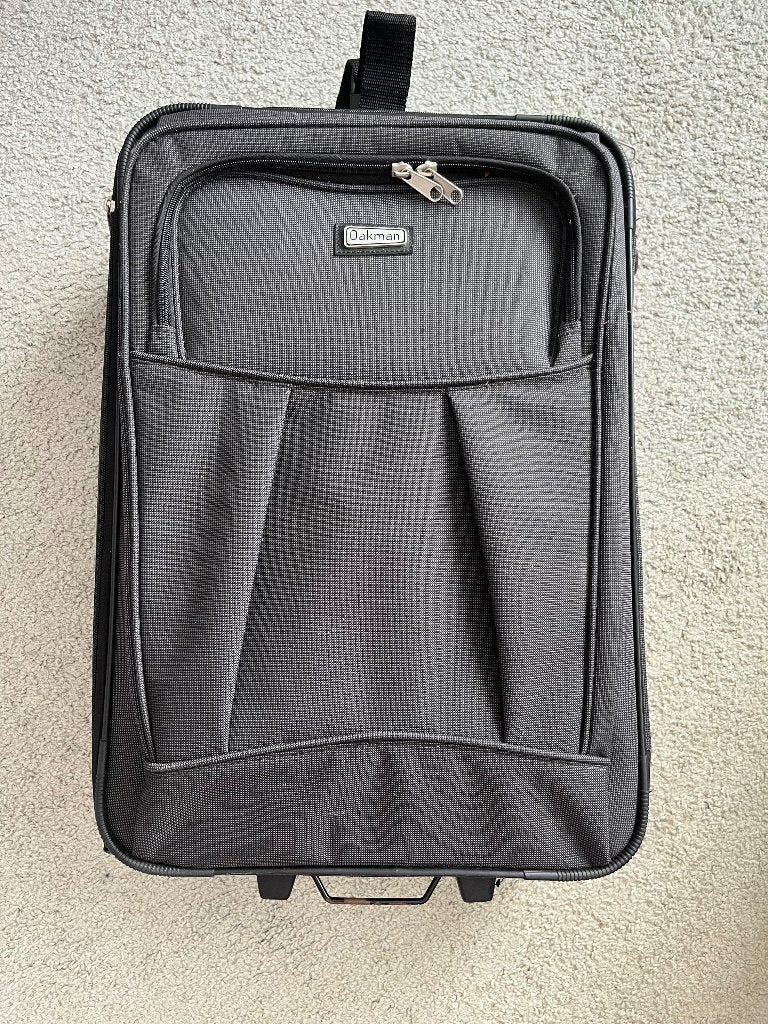 Oakman koffer, trolley 60x40x24, 50 tot 60 cm, Zo goed als nieuw, Zacht kunststof, 35 tot 45 cm