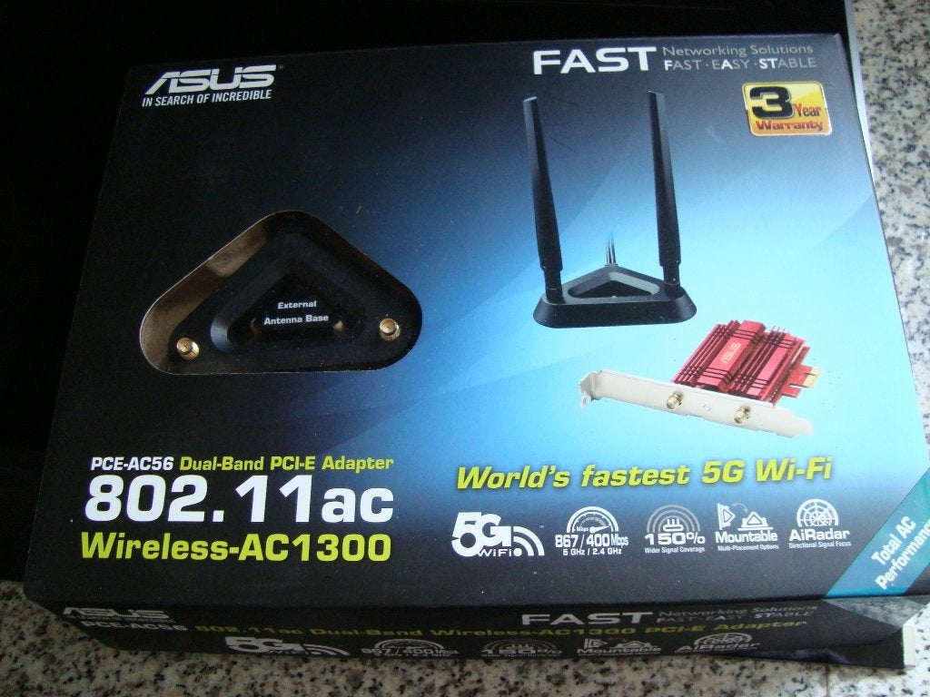 Pce-ac56 dual band pci-e adapter 802-11ac wireless-ac1300 as, Computers en Software, Netwerkkaarten, Ophalen of Verzenden, Nieuw