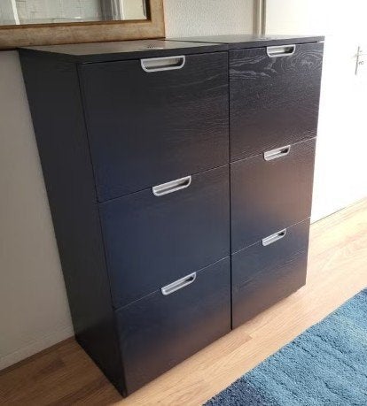 2 IKEA Galant archiefkasten met slot, Ophalen, Gebruikt, Minder dan 100 cm, Met slot