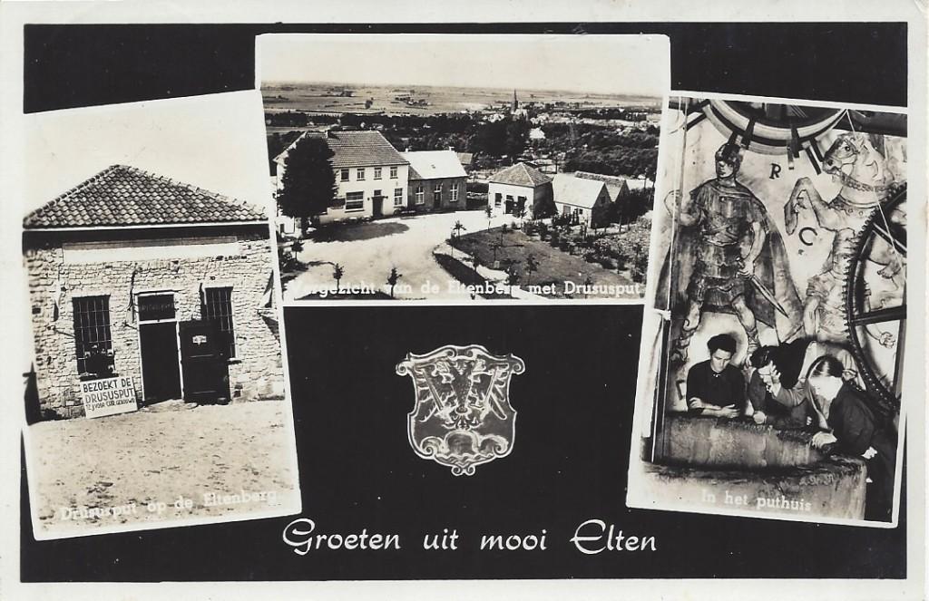 Kaart Elten, Ophalen of Verzenden, 1940 tot 1960, Gelopen, Noord-Brabant