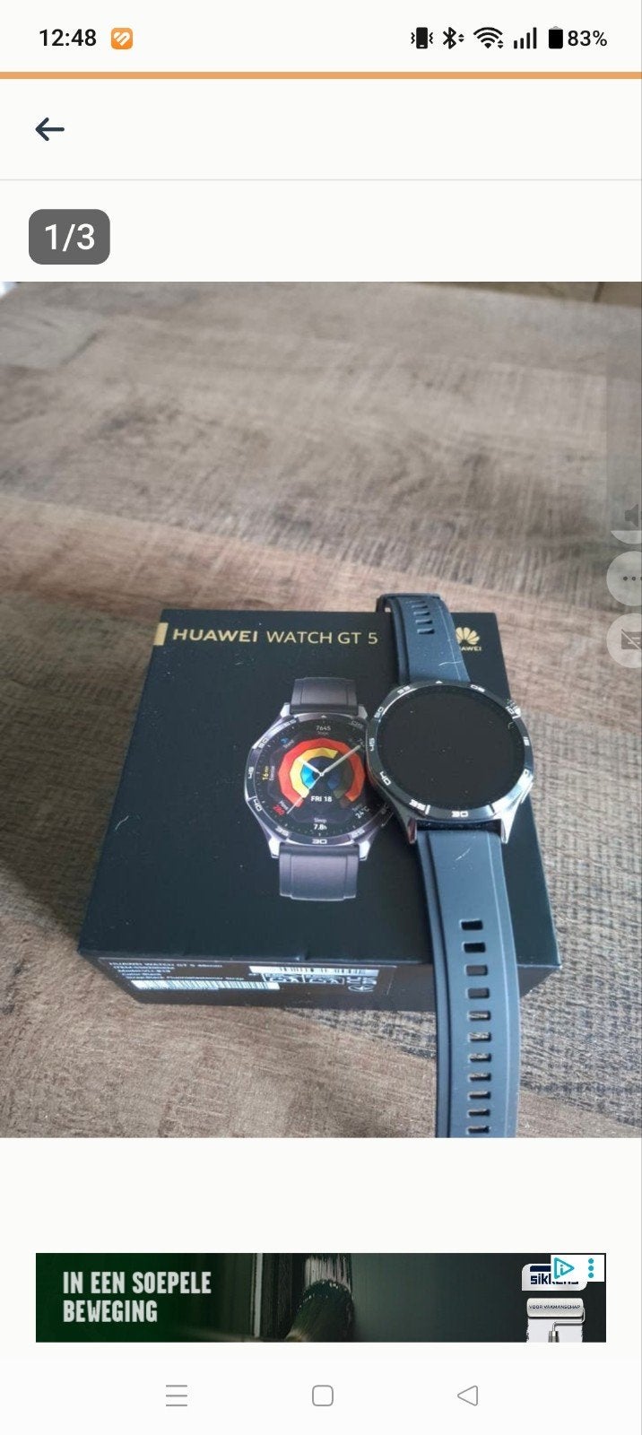 Huawei smartwatch gt 5 ruilen voor gt 6, Sieraden, Tassen en Uiterlijk, Smartwatches, Ophalen, Zwart, Zo goed als nieuw, Android