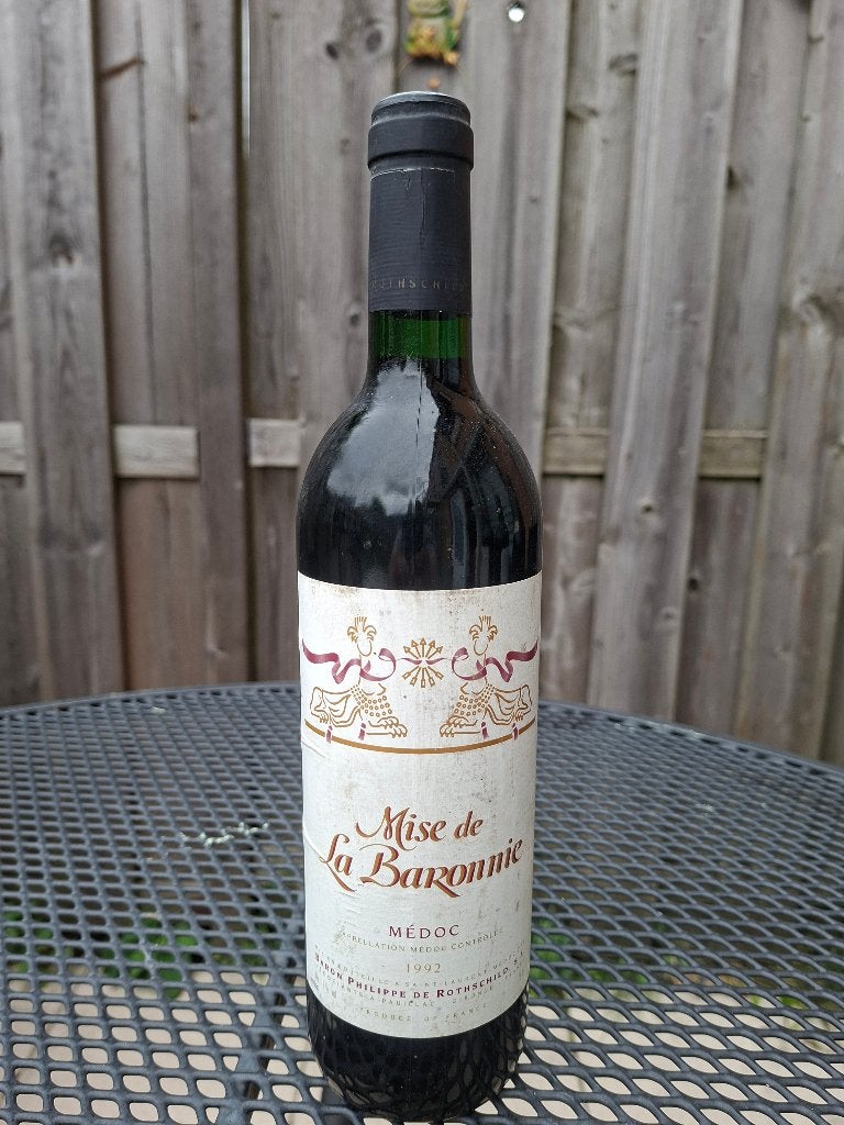 MEDOC Mise de la Baronnie 1992 BARON PHILIPPE DE ROTHSCHILD, Frankrijk, Nieuw, Ophalen of Verzenden, Rode wijn