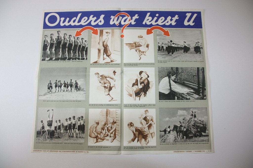 nsb jeugdstorm poster, Verzamelen, Verzenden, Nederland, Foto of Poster