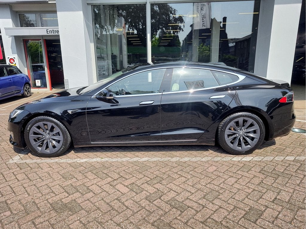 Tesla Model S 75D BASE Panoramadak | Luchtvering | Stoel + S, Auto's, Tesla, Automaat, 12 maanden, Gebruikt, Beige