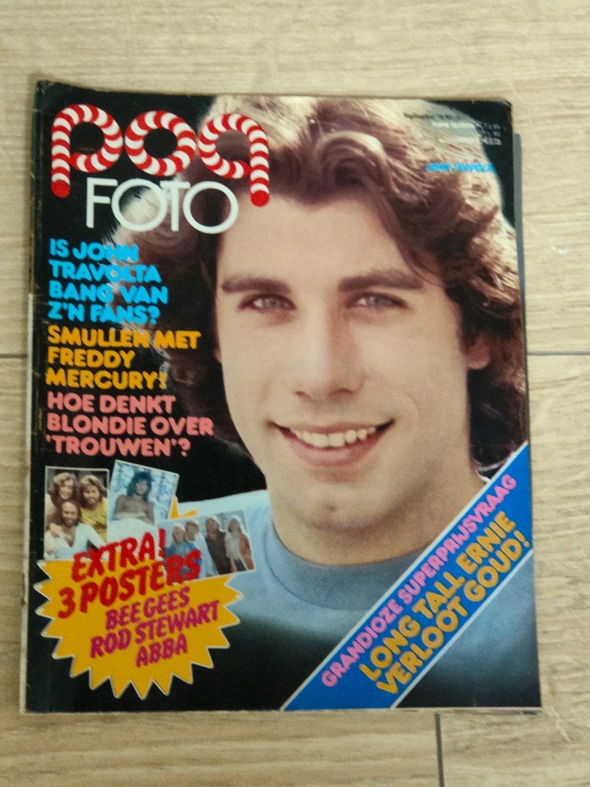 Popfoto september 1978. Super poster(s) Bee Gees/Rod Stewart, Ophalen of Verzenden, 1960 tot 1980, Nederland, Tijdschrift