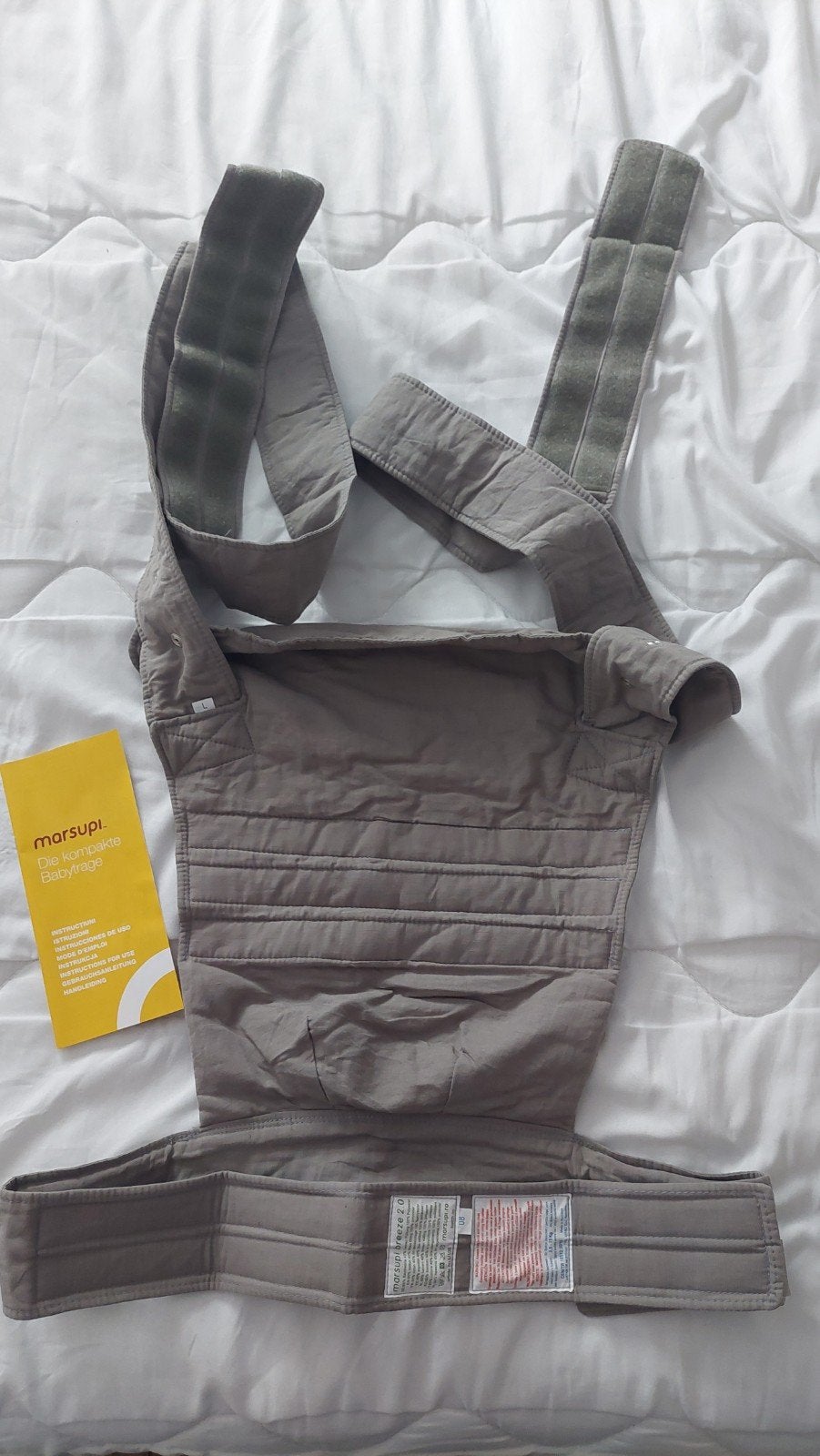 Draagzak Marsupi Breeze 2.0 maat L, Gebruikt, Buik, Rug of Zij, Draagzak, Ophalen