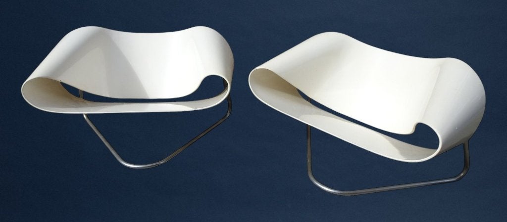 2 Vintage Ribbon Stoelen Model CL9 - Veilinghuis Oranje, Ophalen