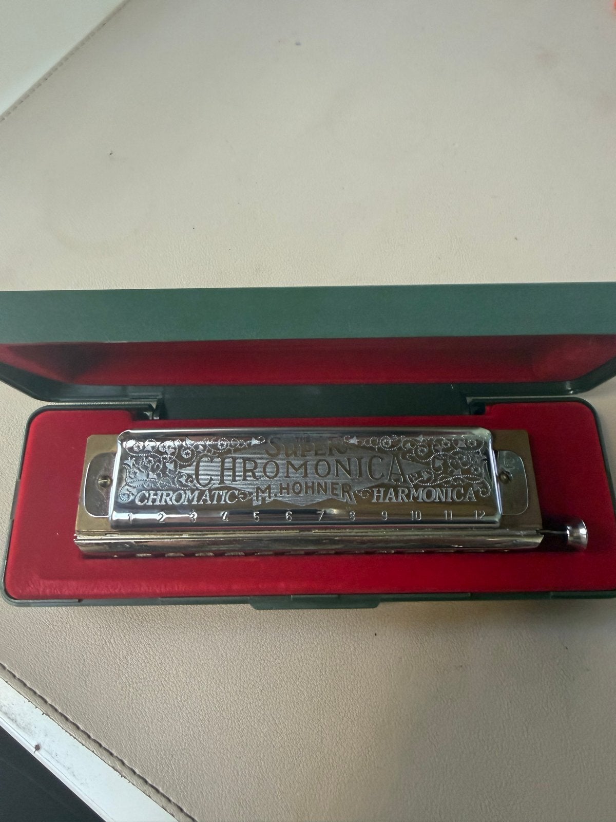 Hohner Super Chromonica 270 C-mondharmonica met koffer, Gebruikt, Ophalen of Verzenden, Met koffer of doosje, C-mondharmonica