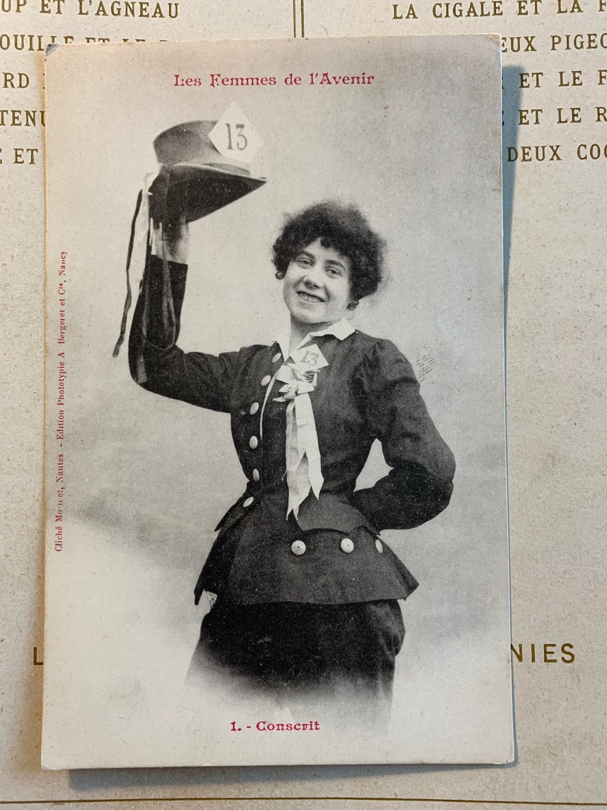 Les Femmes de l'Avenir - Conscrit (VJ), Ophalen of Verzenden, Voor 1920, Ongelopen, Overige thema's