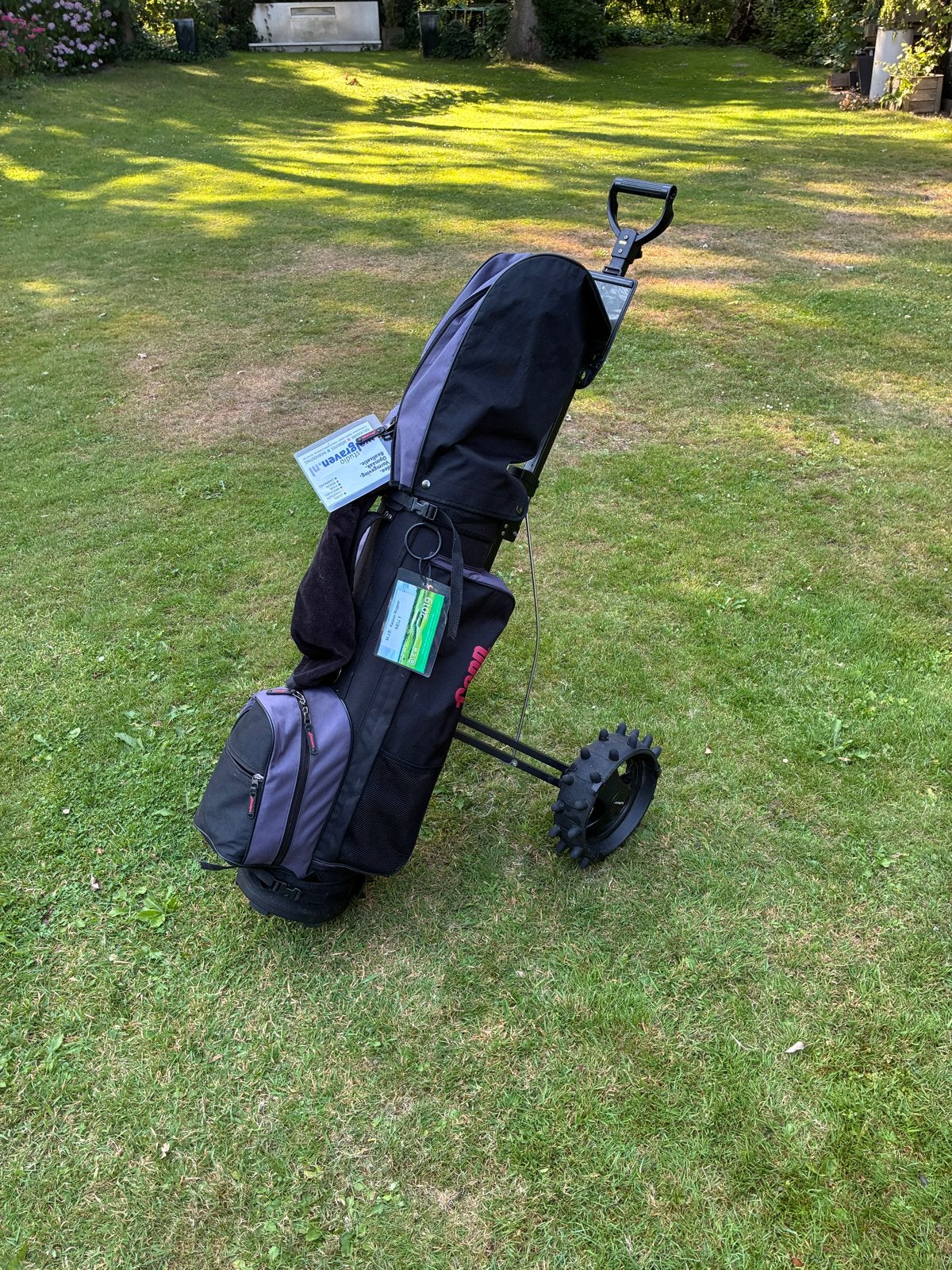Complete golfset met tas, trolley en accessoires, Sport en Fitness, Golf, Ophalen, Gebruikt, Set, Overige merken