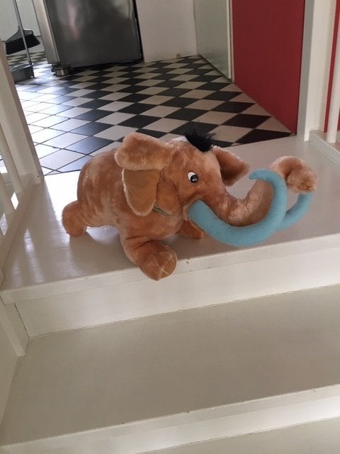 Knuffel Mammoet zgan 45 cm  heel zacht, Ophalen of Verzenden, Zo goed als nieuw, Olifant