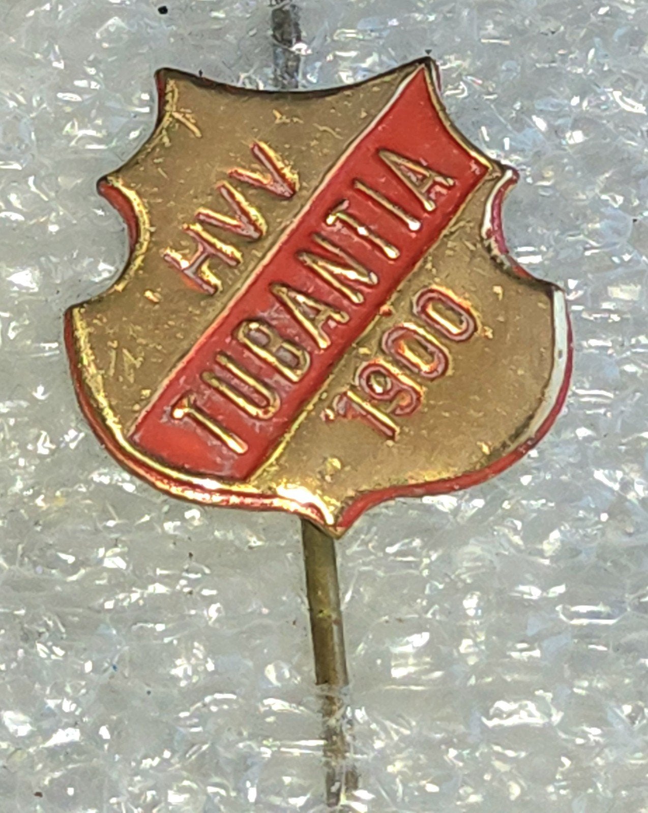 Vintage HVV Tubantia 1900 Speldje, Verzamelen, Ophalen of Verzenden, Gebruikt, Overige onderwerpen, Speldje of Pin
