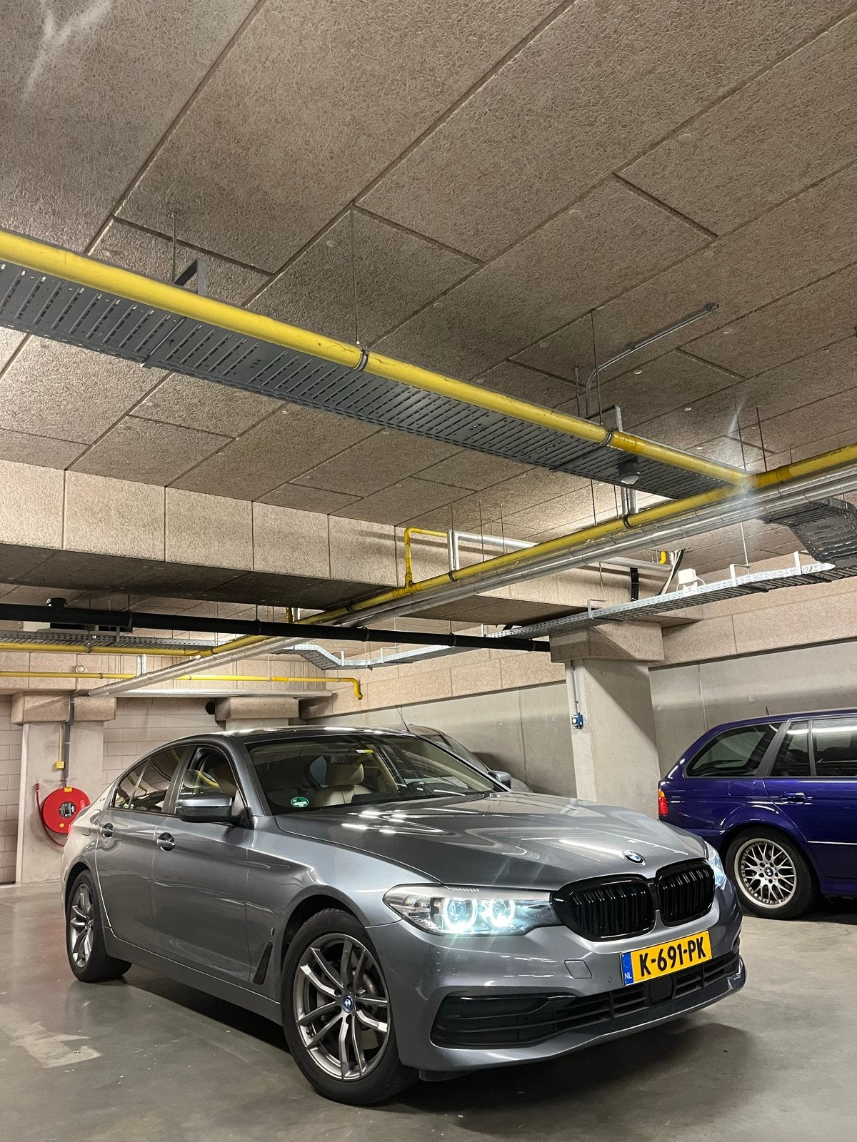 BMW 5-Serie 530e 252pk Aut. 2017 Grijs, Auto's, BMW, 1998 cc, Achterwielaandrijving, Plug-in hybride, Sedan