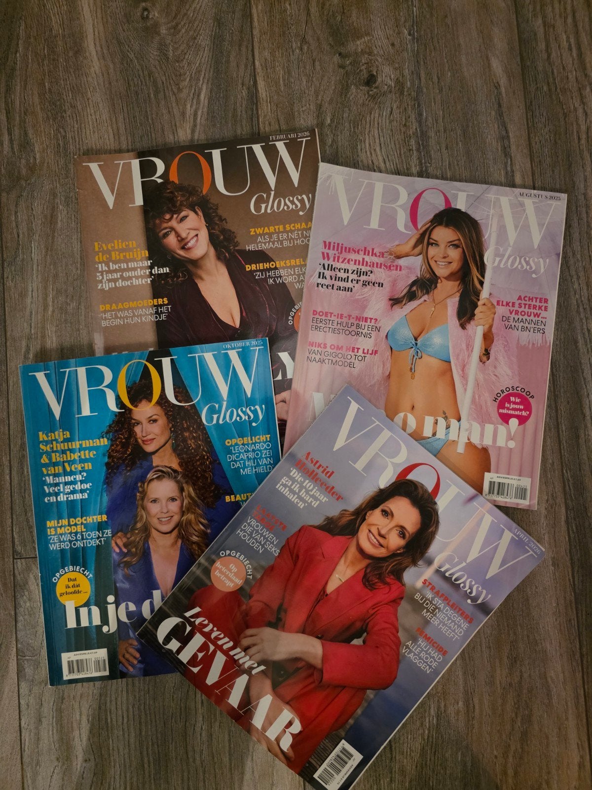VROUW Glossy Tijdschriften - Set van 4, Ophalen of Verzenden, Gelezen, Glossy