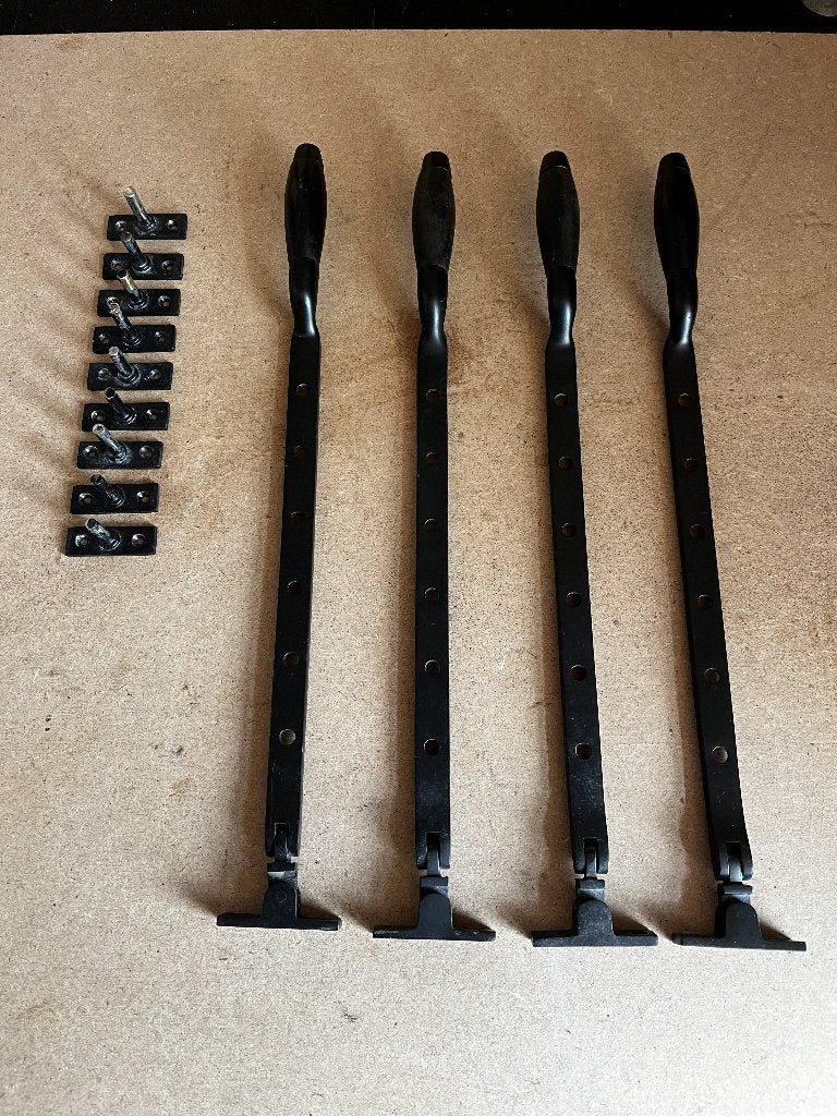 Raam uitzetijzers nostalgische ouderwetse vintage, Ophalen of Verzenden, Gebruikt, Overige materialen, Overige typen