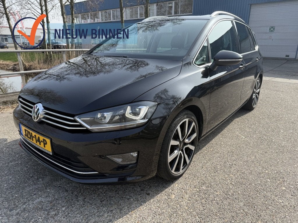 Volkswagen Golf Sportsvan 1.4 TSI Highline (bj 2014), Auto's, Volkswagen, Gebruikt, Euro 6, Zwart, Golf Sportsvan
