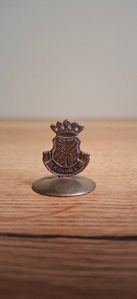 Souvenir Groningen provinciewapen  2,5 cm, Ophalen of Verzenden, Gebruikt, Overige typen