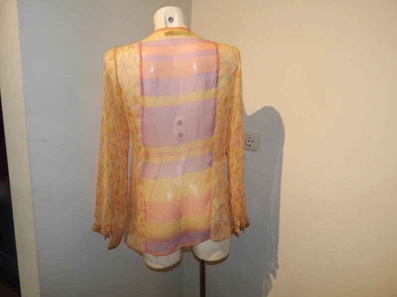 Antik Batik zijde tuniek felle kleuren uitlopend 38, Kleding | Dames, Maat 38/40 (M), Zo goed als nieuw, Antik Batik, Meerkleurig