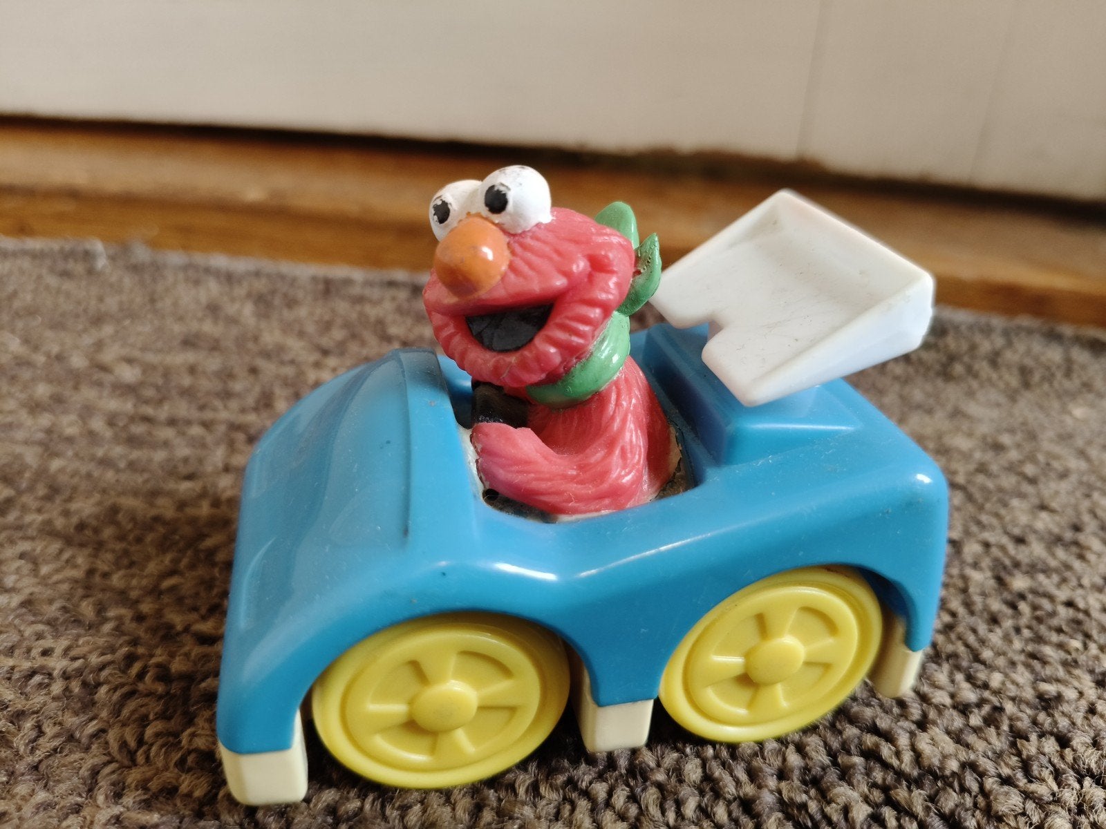 Vintage Elmo in auto (1993 Tyco Playskool), Ophalen of Verzenden, Gebruikt