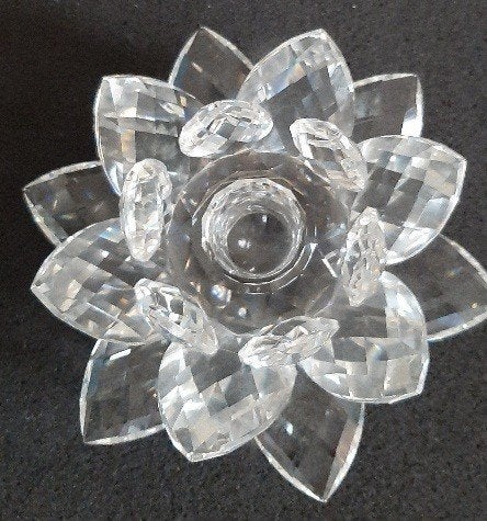 Swarovski waterlelie groot Zonder doos, Ophalen of Verzenden, Zo goed als nieuw, Figuurtje