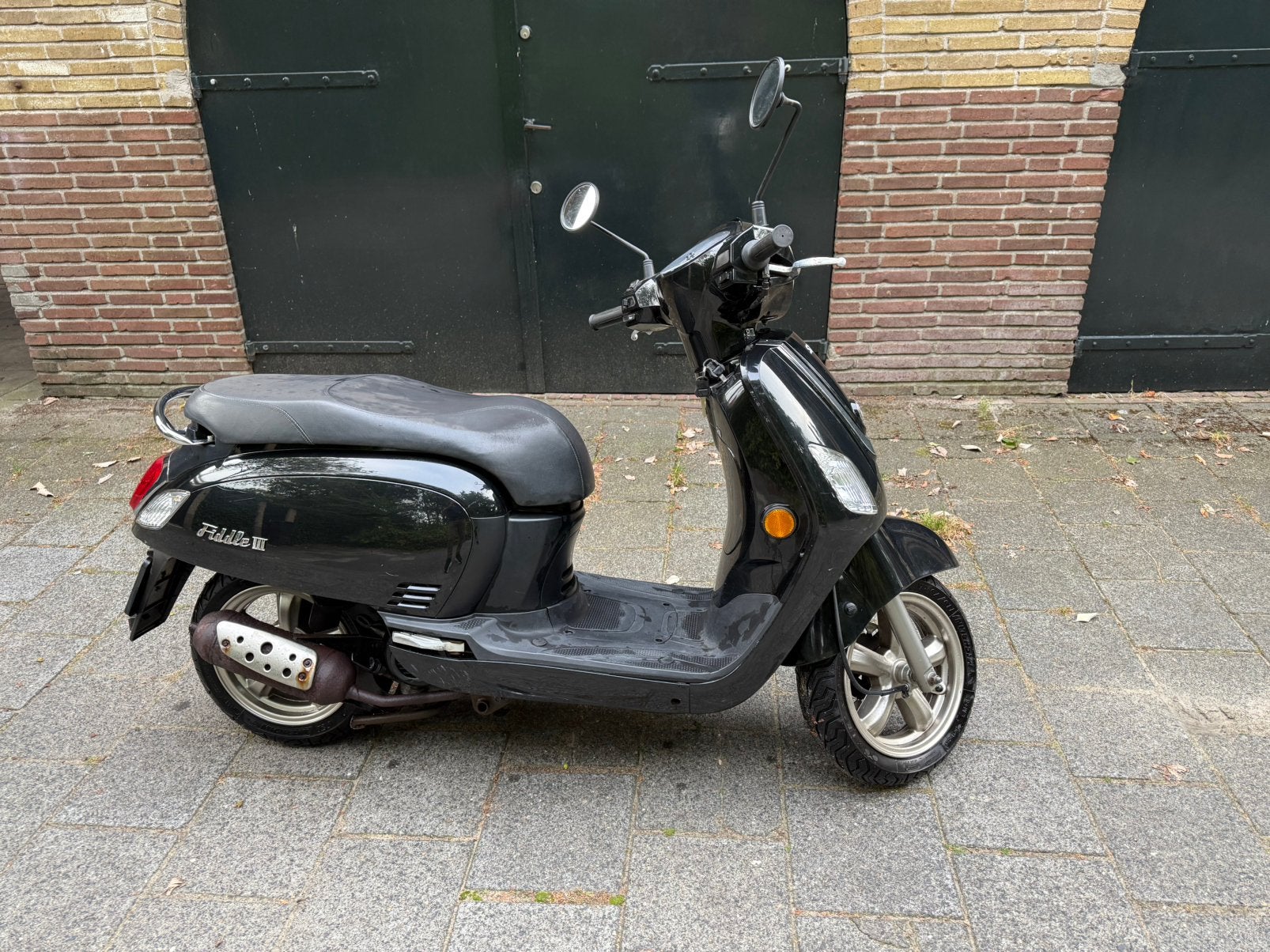 Sym Fiddle 3 geel kenteken, Ophalen, Gebruikt, Maximaal 45 km/u, Benzine