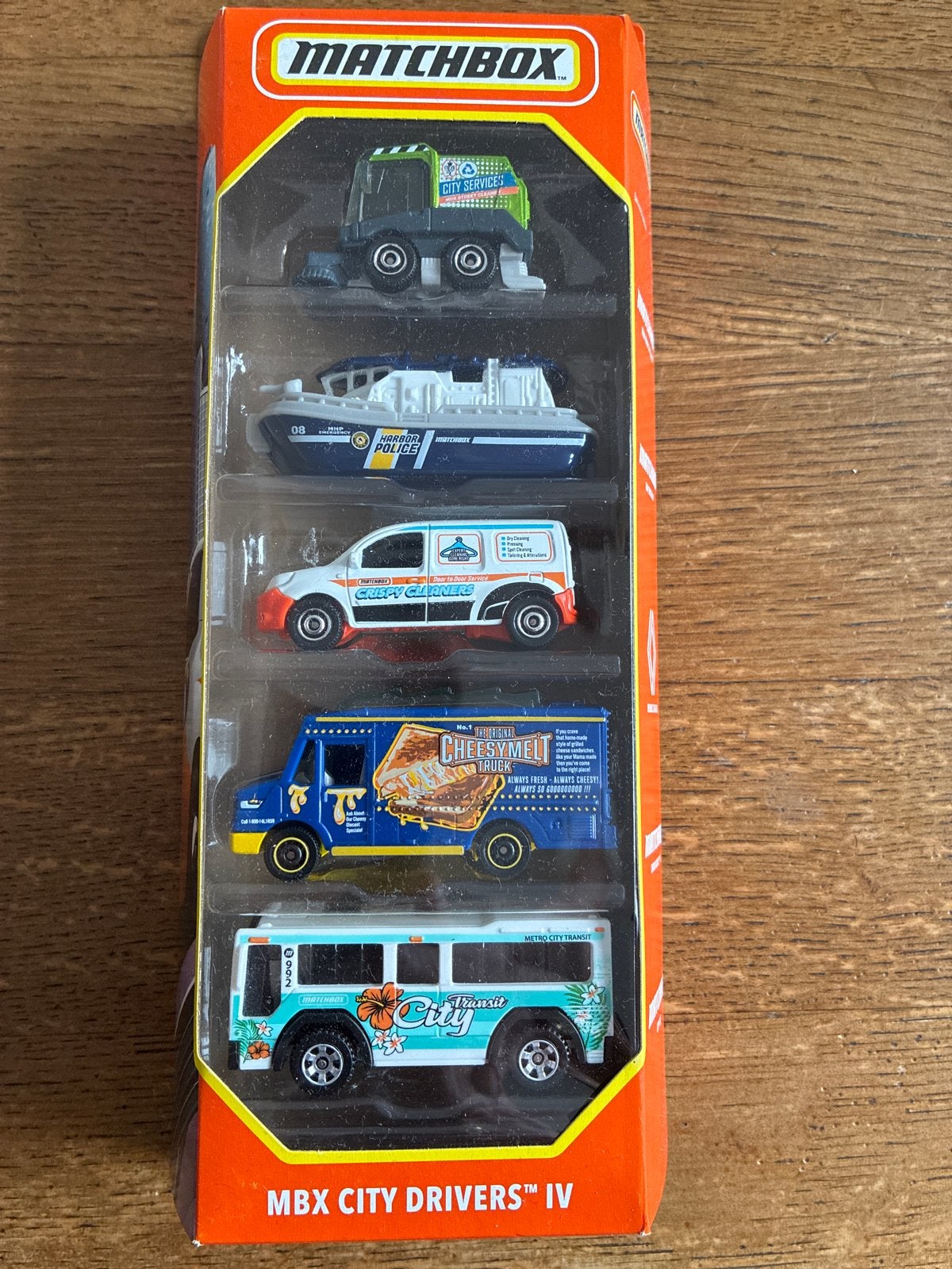 Matchbox MBX City Drivers IV - 5-pack speelgoedauto's, Ophalen of Verzenden, Nieuw