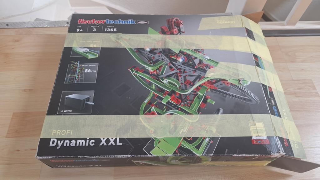 Fischertechnik Dynamic XXL knikkerbaan met motor en LEDs, Ophalen of Verzenden, Gebruikt, Overige merken
