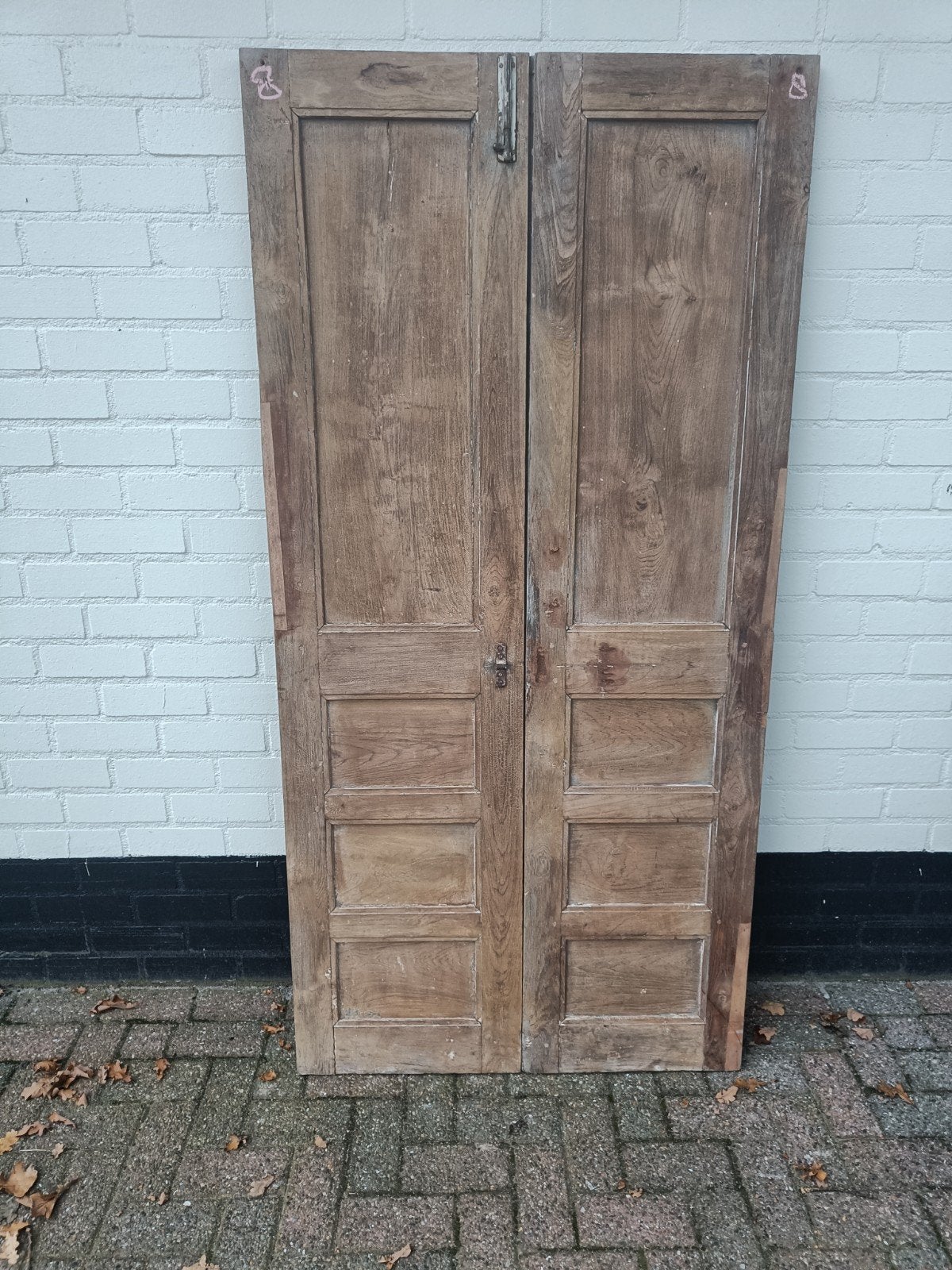 Hardhouten luiken uit India - 191 x 46.5 cm, Ophalen, Gebruikt, Minder dan 80 cm, 215 cm of meer