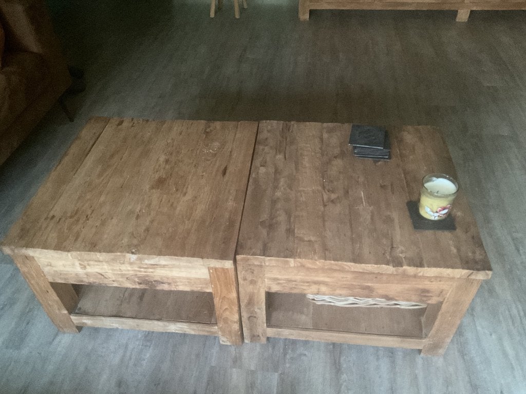 3 bijzettafels/salontafels, Huis en Inrichting, Ophalen, Minder dan 45 cm, Minder dan 55 cm, Vierkant