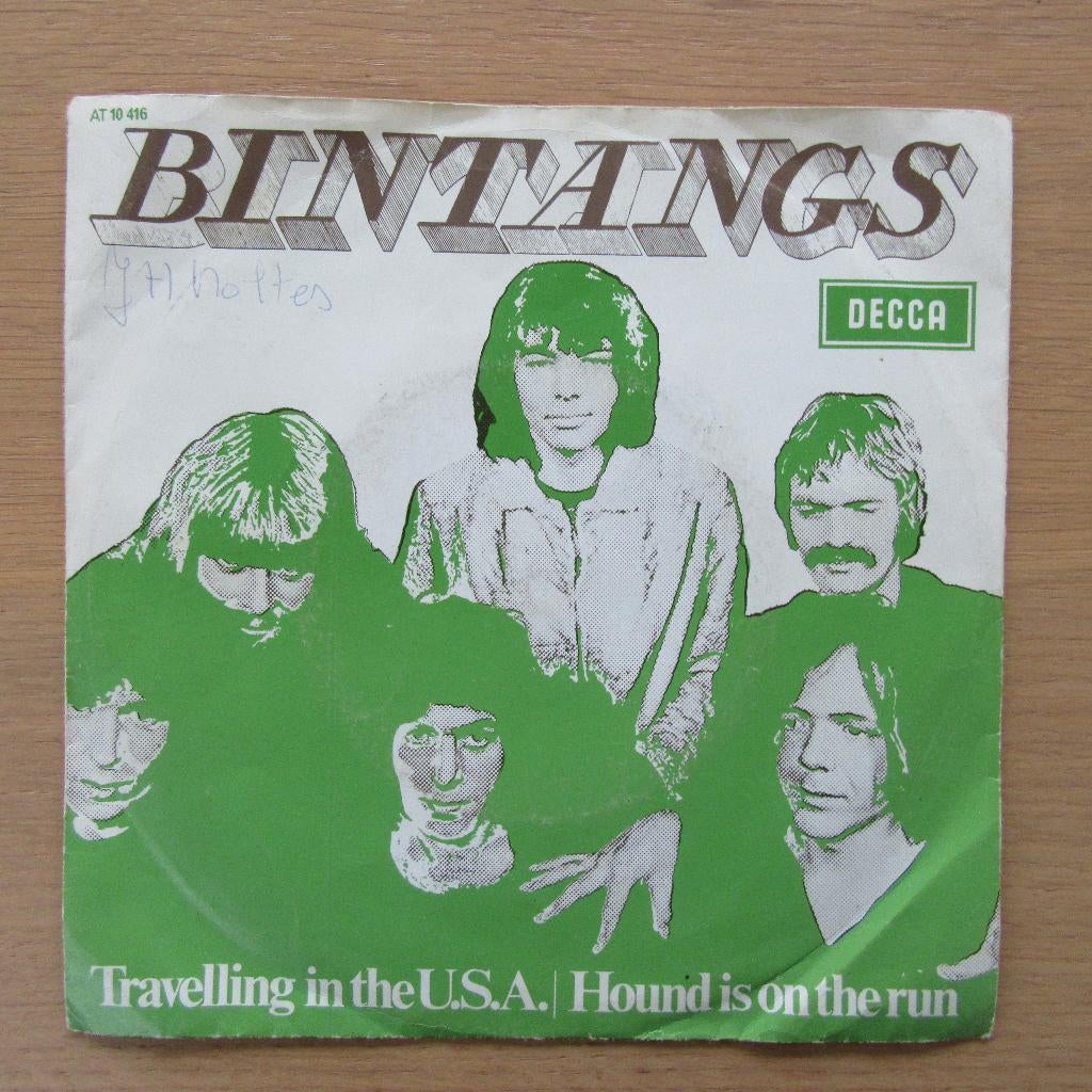 single Bintangs: Travelling In The U.S.A. (nederbeat), Cd's en Dvd's, Vinyl Singles, Gebruikt, 7 inch, Single, Ophalen of Verzenden