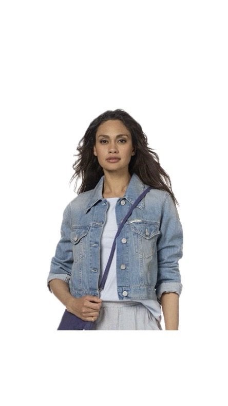 Closed spijkerjack maat S weinig gedragen, Kleding | Dames, Ophalen of Verzenden, Zo goed als nieuw, Maat 36 (S), Blauw