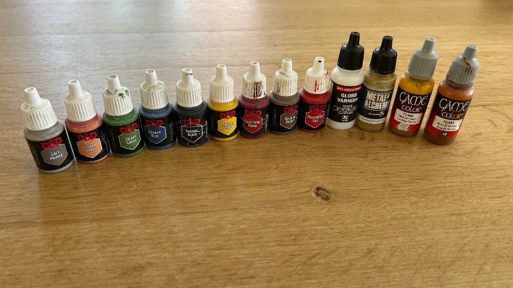 Diverse modelbouw verfset - 13 flesjes, Hobby en Vrije tijd, Met verf, Gebruikt, Verzenden, Warhammer