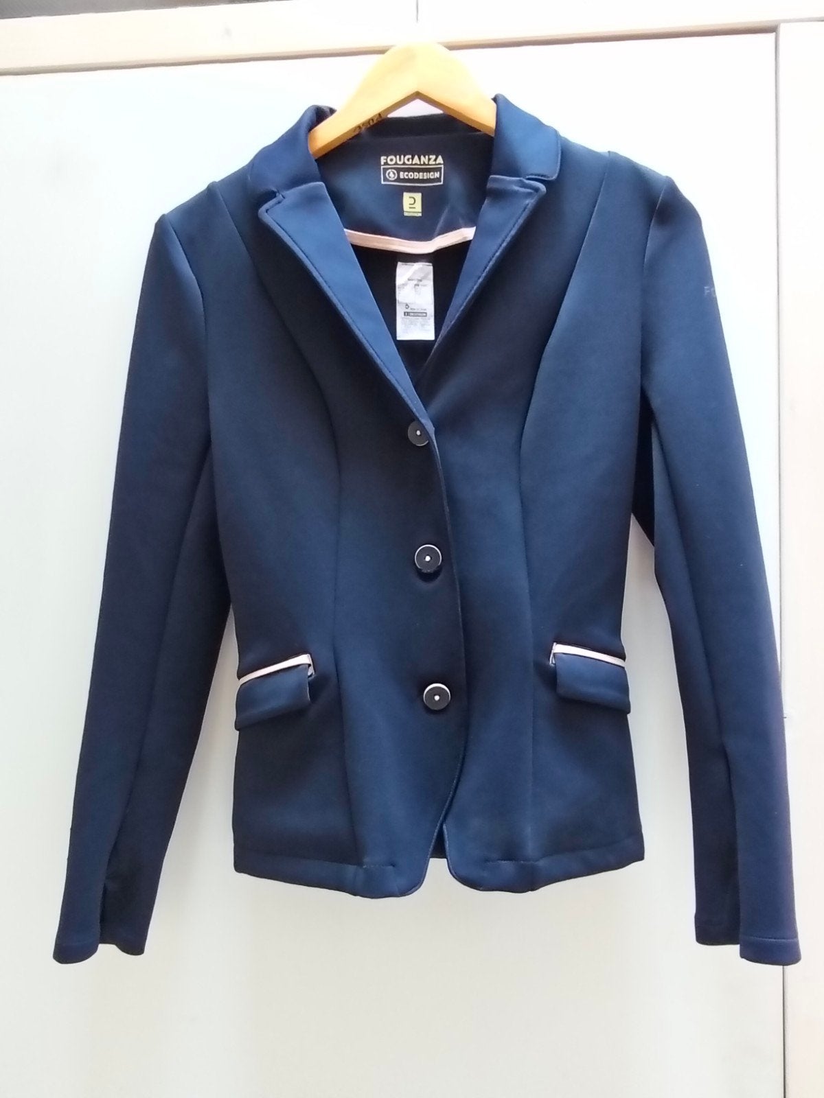 Fouganza Wedstrijdjasje - Maat XS, Blauw, Ophalen of Verzenden, Zo goed als nieuw, Maat 34 (XS) of kleiner