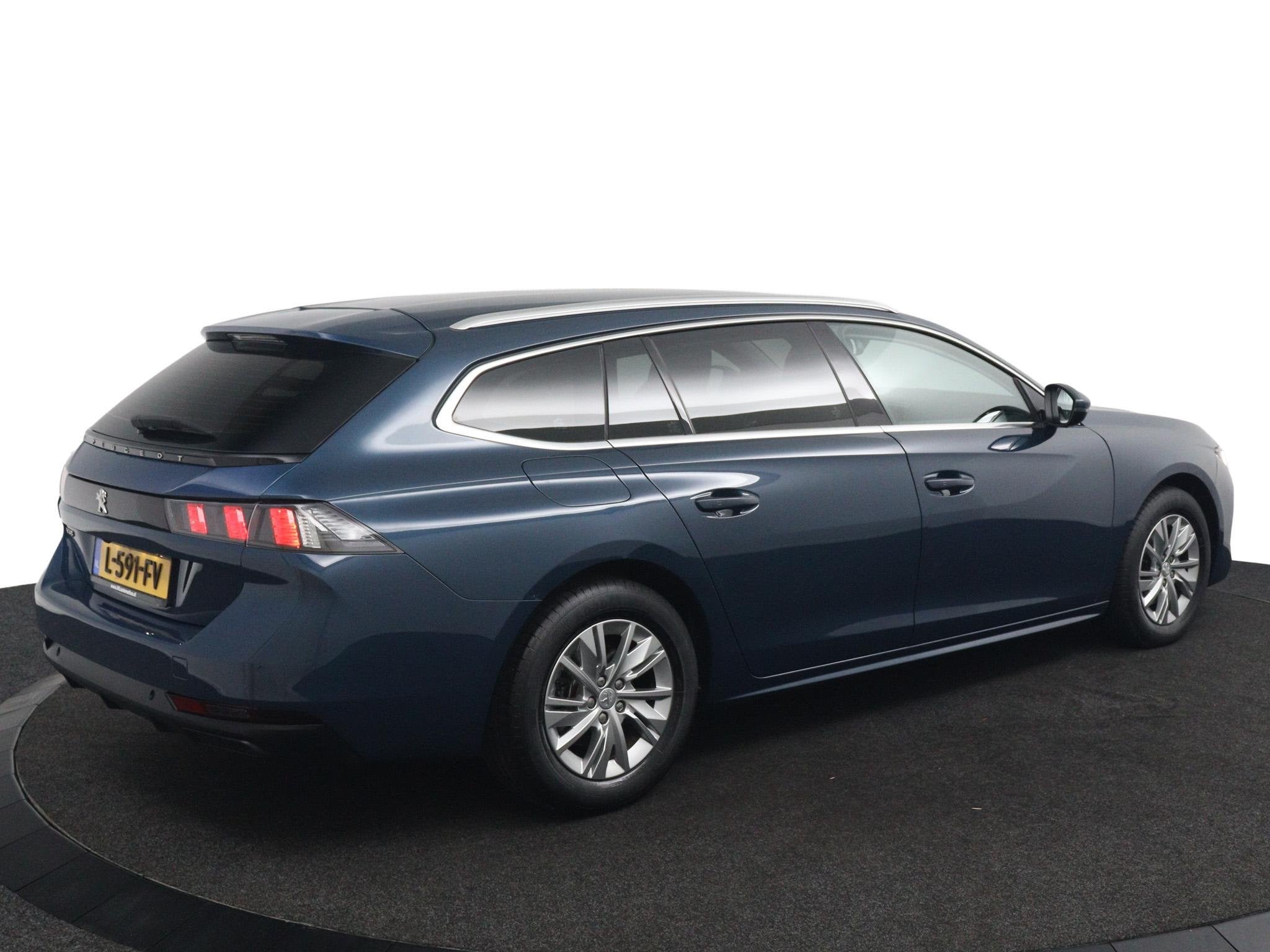 Peugeot 508 SW 1.2 Blue*130PK*AUTOM.*CAM*NAVI*ECC*CRUISE*TEL, 745 kg, Stof, Gebruikt, 1199 cc