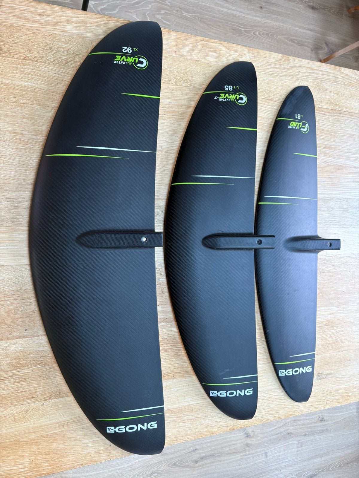 Gong Foil setup, Ophalen, Gebruikt, Wingsurf-hydrofoil