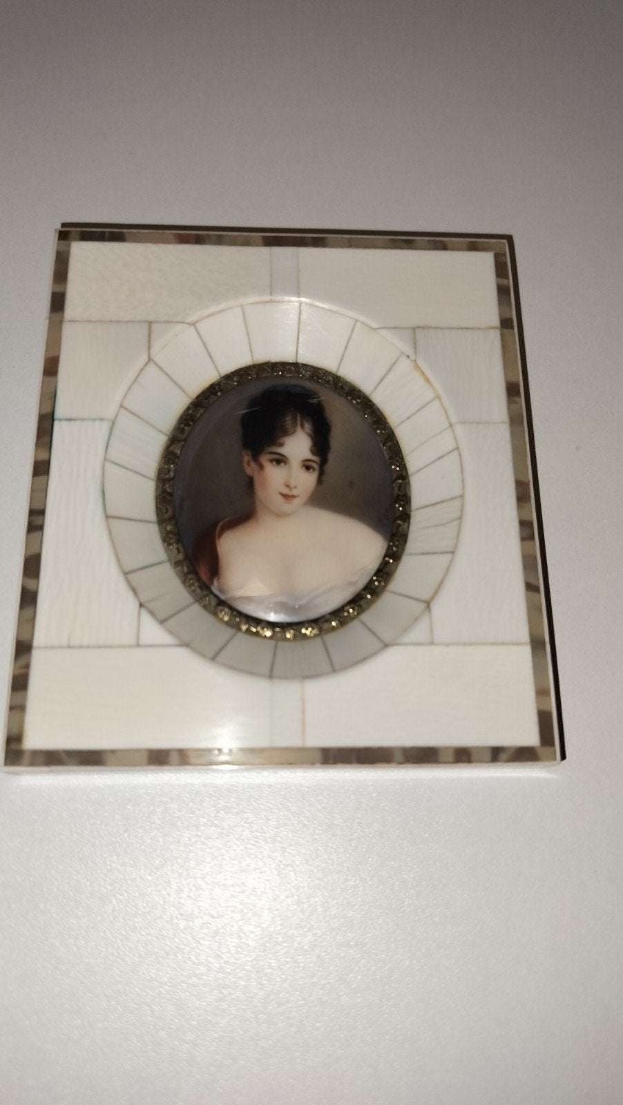 Miniatuur schilderijtje Juliette Recamier (1777-1849), Ophalen of Verzenden