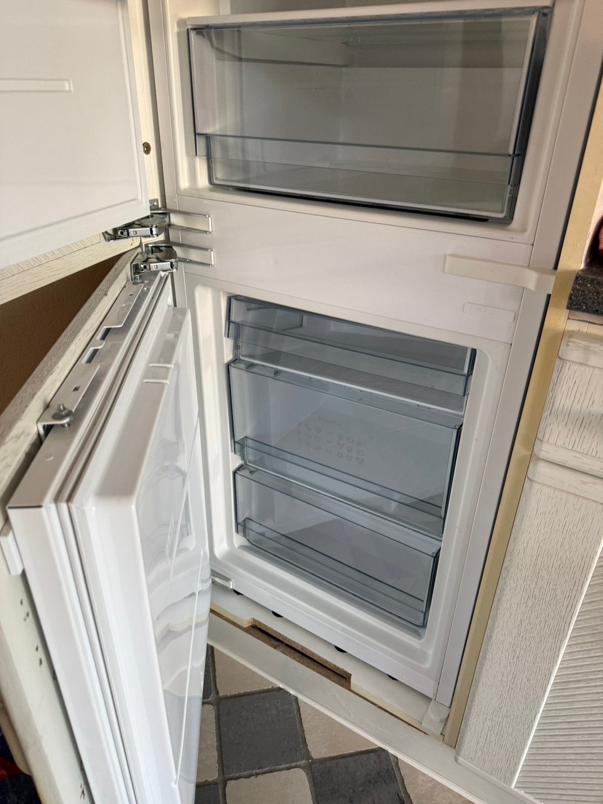 Inbouw koelkast Pelgrim, Minder dan 60 cm, Zo goed als nieuw, Inbouw, 160 cm of meer