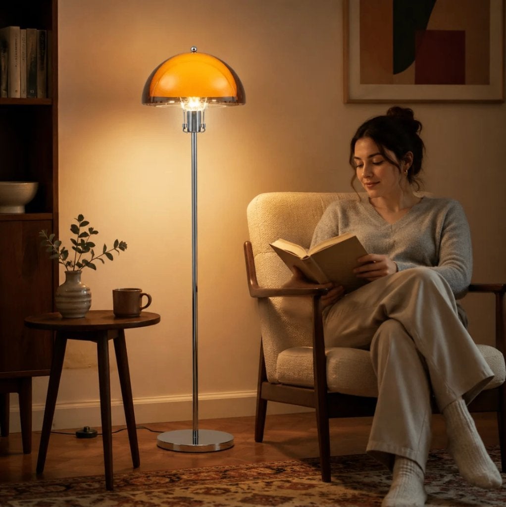 Coby Design Paddenstoel Vloerlamp - Retro Design, Nieuw, Ophalen of Verzenden, 150 tot 200 cm, Retro