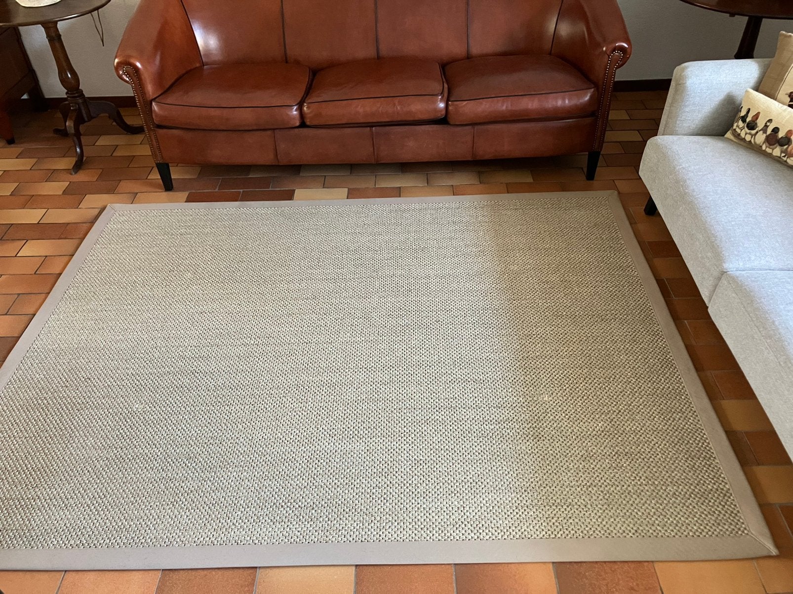 SISALKLEED Lelie ivoor zgan 3 mnd oud/katoenen band 230/170, Ophalen, 100 tot 150 cm, 200 cm of meer, Zo goed als nieuw
