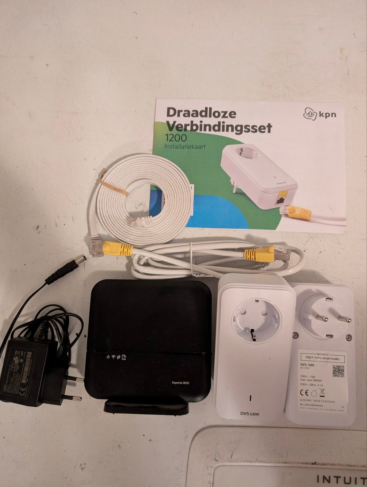KPN Experia WiFi Router met Draadloze Verbindingsset DVS1200, Computers en Software, Ophalen of Verzenden, Gebruikt, Router, KPN Experia