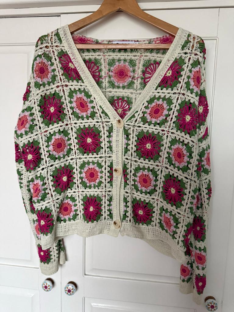 Uniek gehaakt vest Desigual XL (42/44) - Goede staat, Ophalen of Verzenden, Zo goed als nieuw, Maat 42/44 (L), Overige kleuren