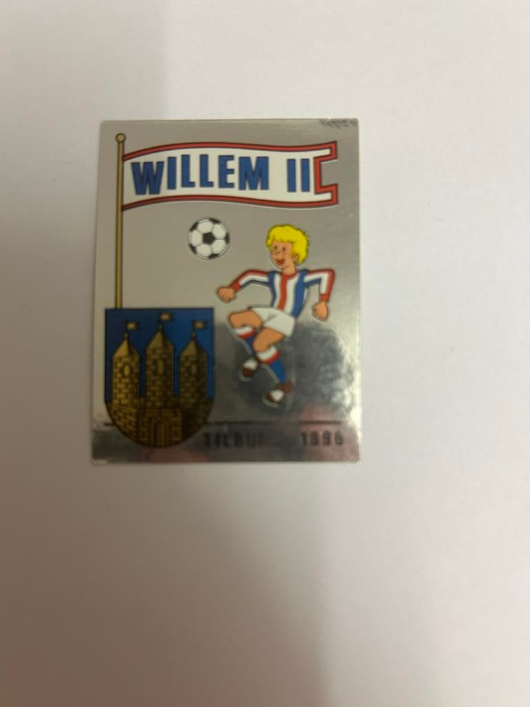 Willem II Embleem Sticker Panini Voetbal 81 Tilburg 1996, Ophalen of Verzenden, Zo goed als nieuw, Sport
