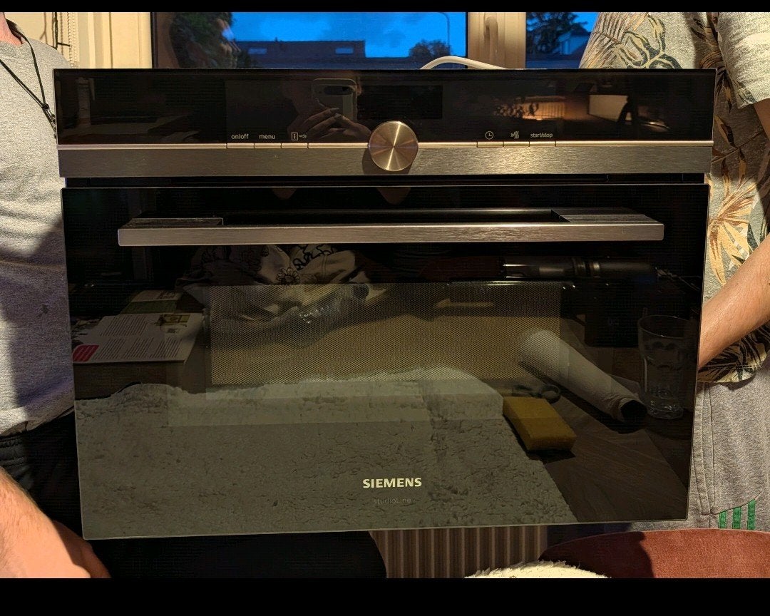 Siemens studioLine CM836GNB6 compacte combi-oven met magnetr, Ophalen